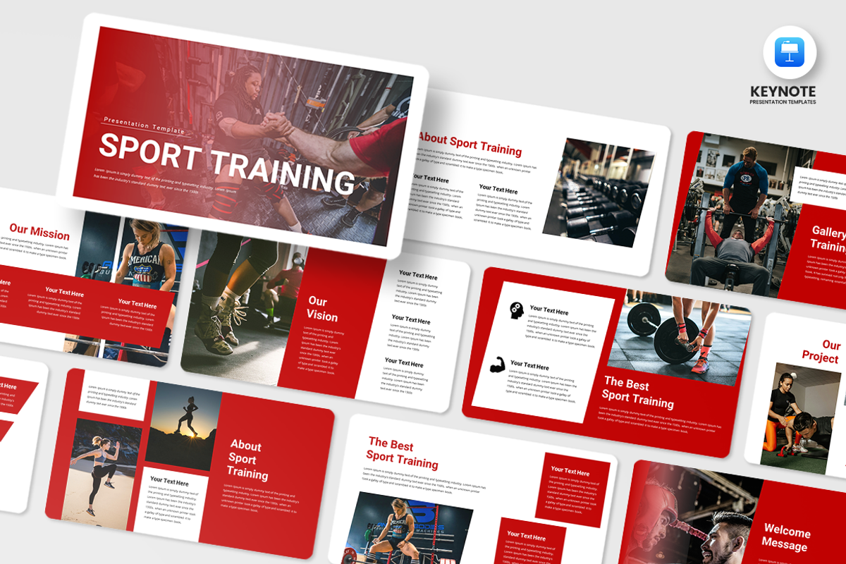 Sport Training - Keynote Template, a Presentation Template by QR Design Studio (Photo 1 of 3)