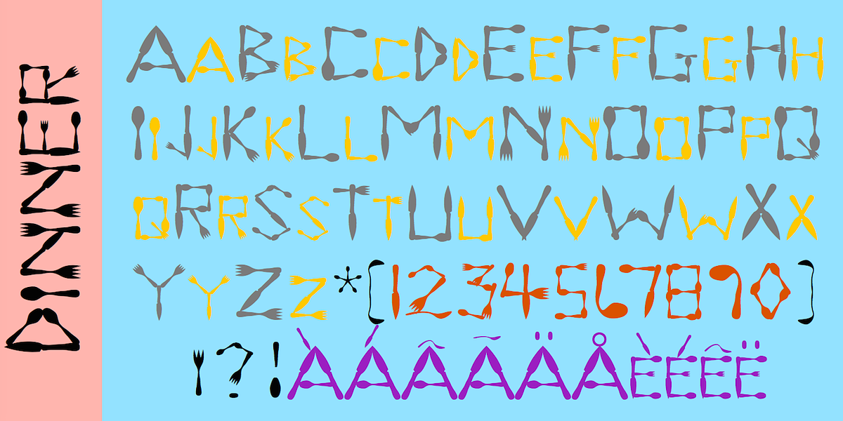 Dinner, a Font by Ingrimayne Type (Photo 7 of 8)