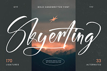 Skyerting Bold Handwritten Font