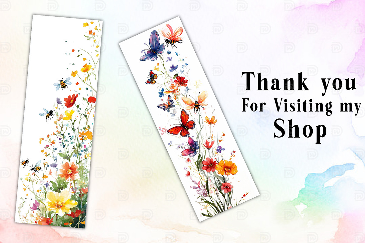 Beach Alcohol Ink Painting Bookmark, an Illustration by Watercolor design (Photo 4 of 4)