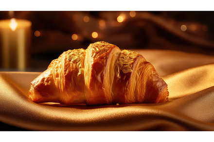 delicious gold croissan food ai, a Background Photo by pikepicture