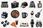 Classic Black Father's Day Clipart, an Illustration by NadiaTheronArt (Thumbnail 3 of 5)