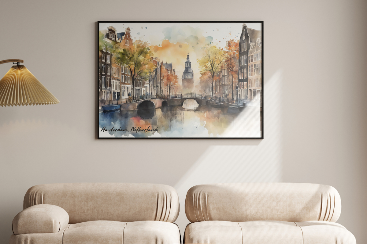 European Capital Cities Watercolors, a Background Graphic by PrintHaven Designs (Photo 9 of 10)