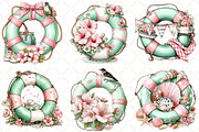 Whimsical Summer Lifebuoy Clipart, an Illustration by Black Bird Studio (Thumbnail 5 of 5)