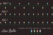 Christmas light brushes Illustrator, a Brush Add-On by Transfuchsian (Thumbnail 3 of 7)