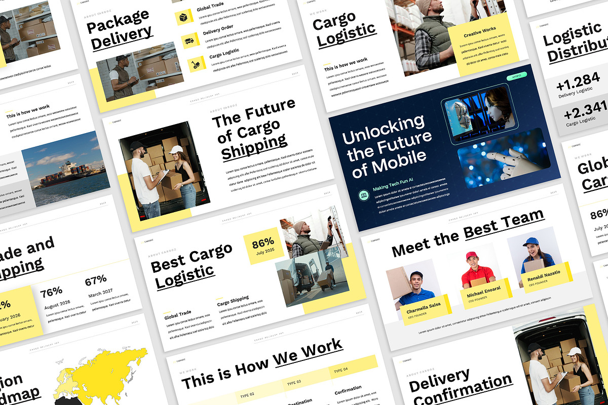 Cargo Delivery Powerpoint, a Presentation Template by rgbryand (Photo 6 of 7)