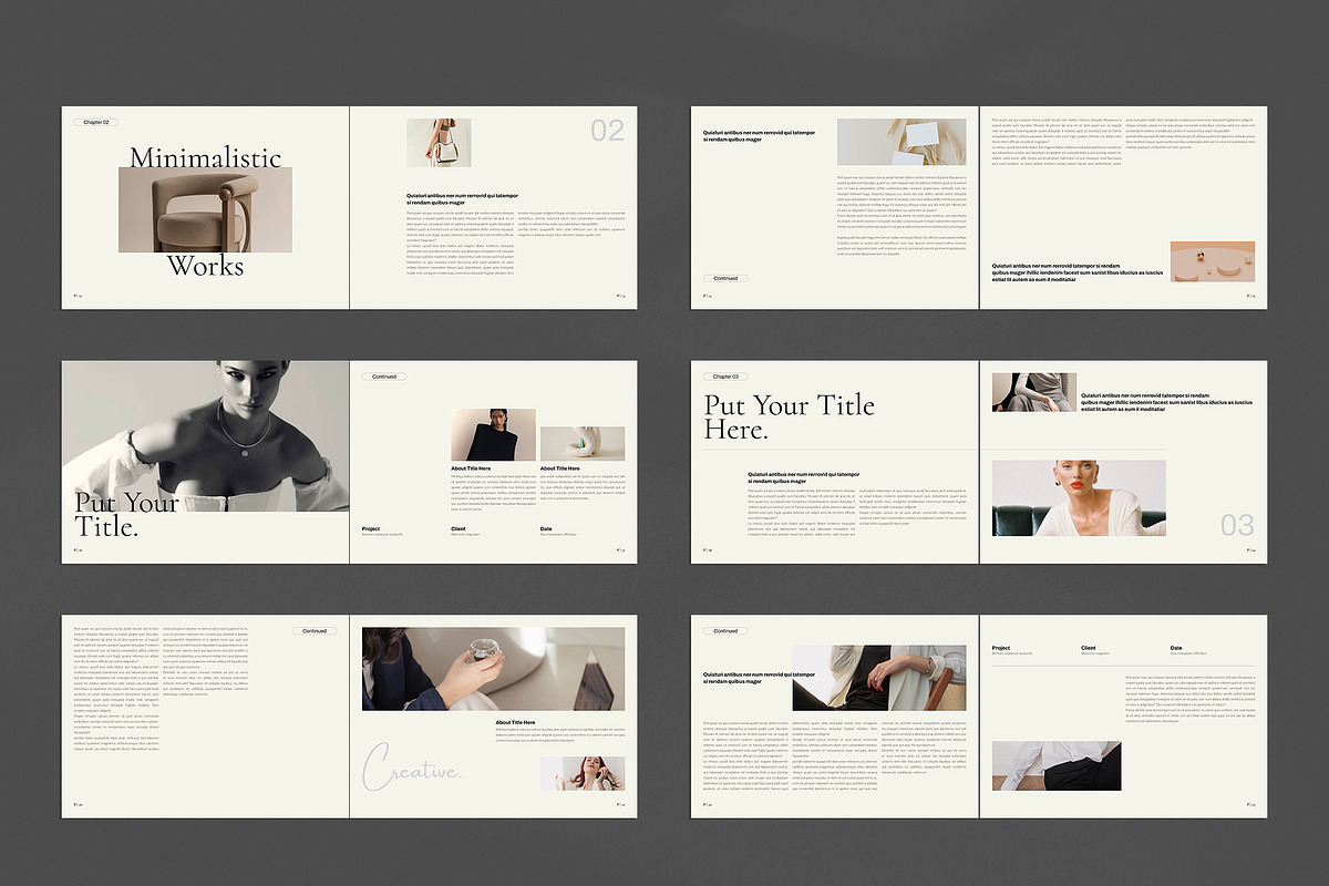 Book Title Layout Landscape Template, a Brochure Template by NorthPeak (Photo 14 of 15)