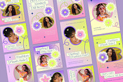 Purple Spring Fashion Instagram Pack, a Social Media Template by graphicook (Thumbnail 2 of 6)