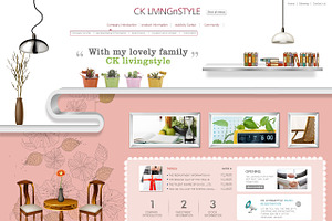 Living style web design, a Landing Page Template by iconnice