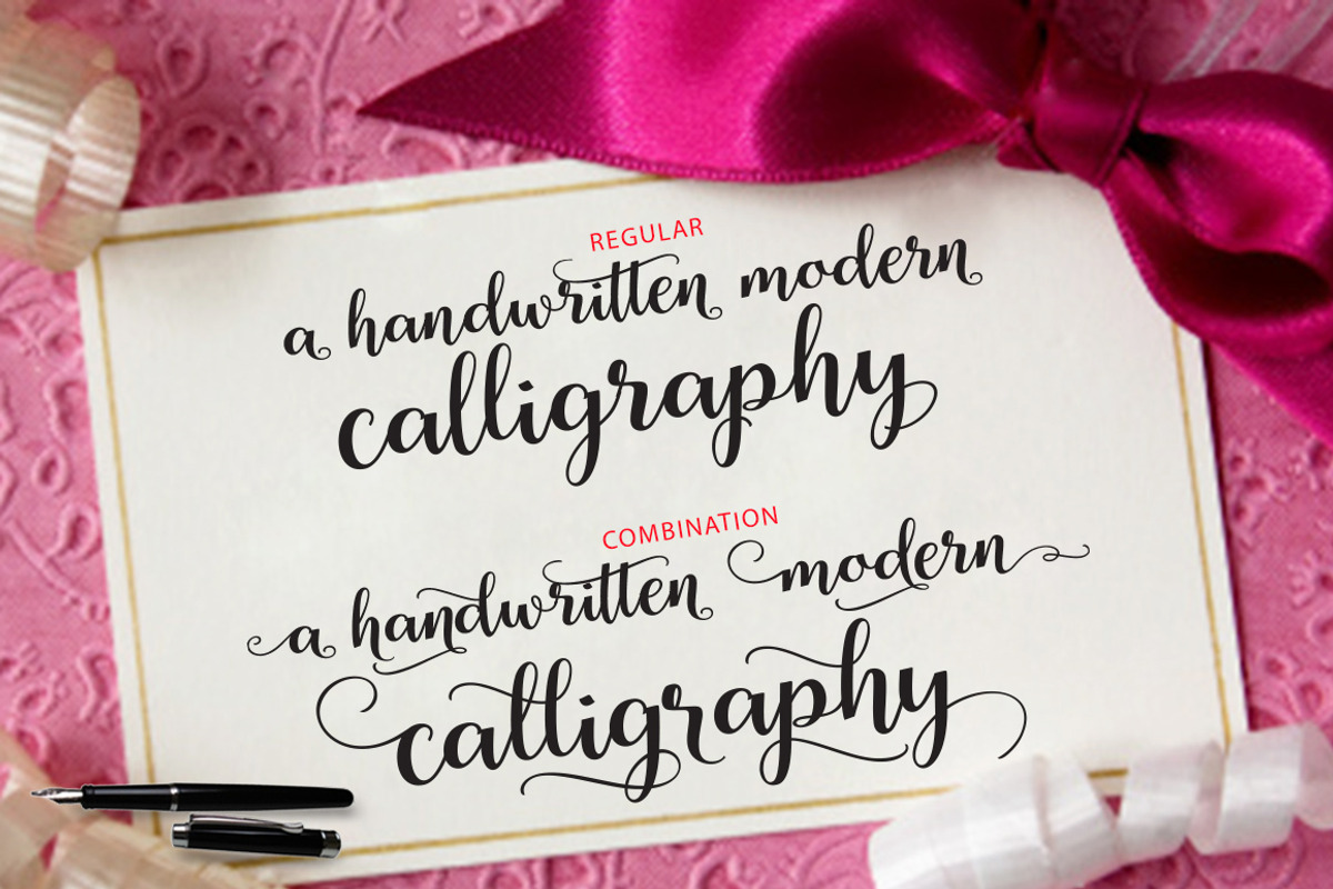 Cherryla Script, a Script Font by joelmaker (Photo 4 of 7)