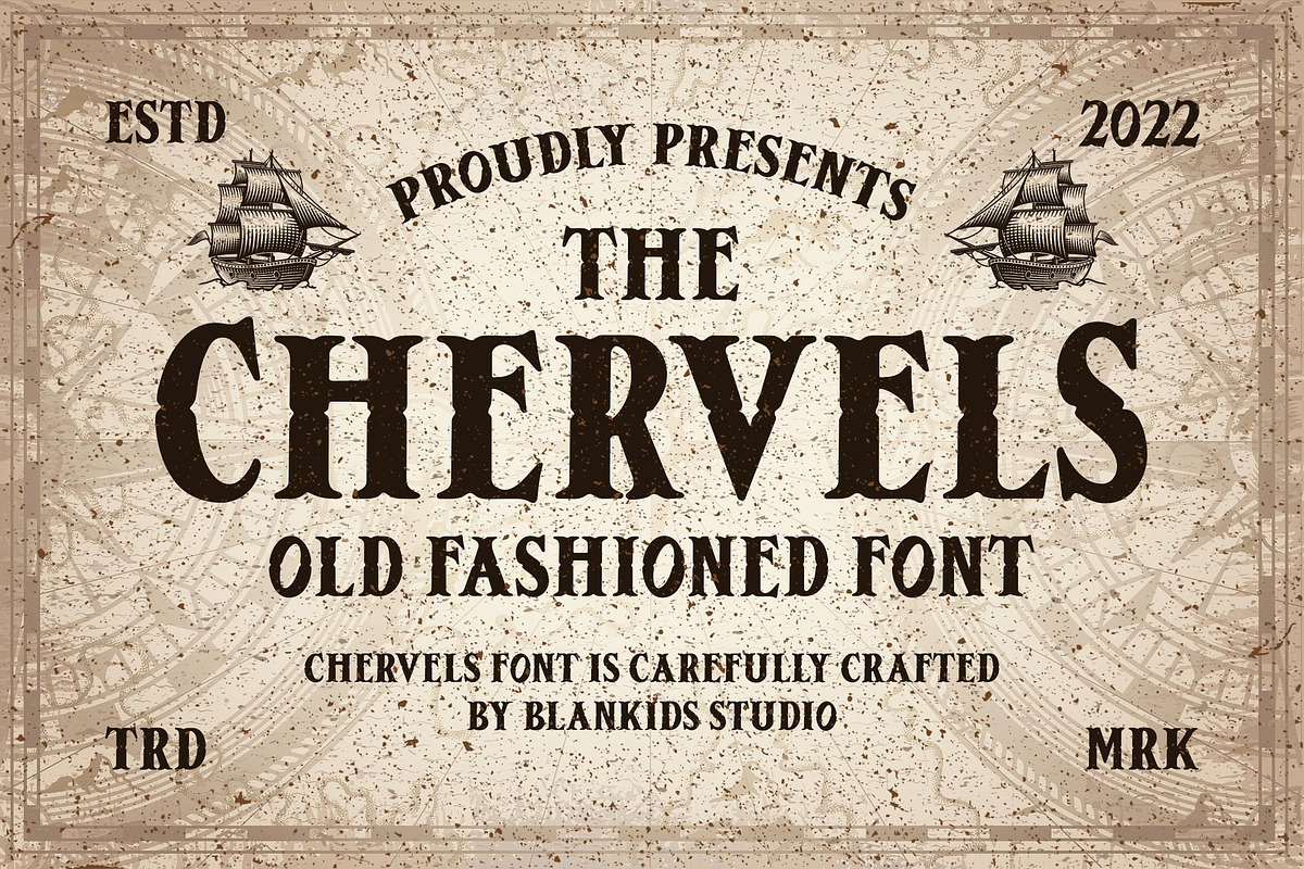Chervels an old Fashioned Font, a Blackletter Font by Blankids Studio (Photo 1 of 7)