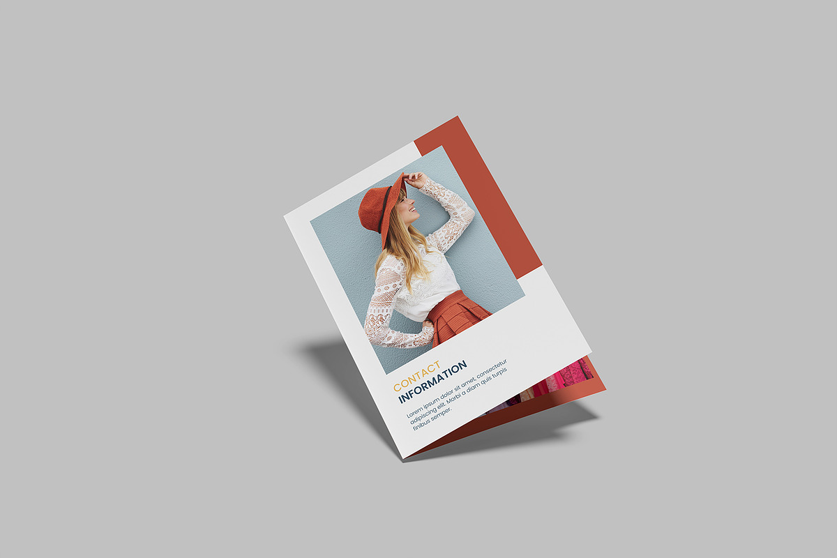 A4 Bifold Brochure Mockup, a Brochure Template by lamorastudio (Photo 2 of 11)