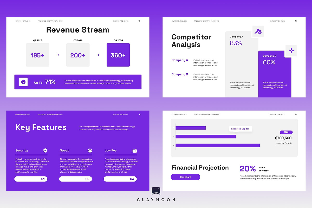 Modern Digital Banking Pitch Deck, a Presentation Template by Claymoon Lab (Photo 7 of 7)
