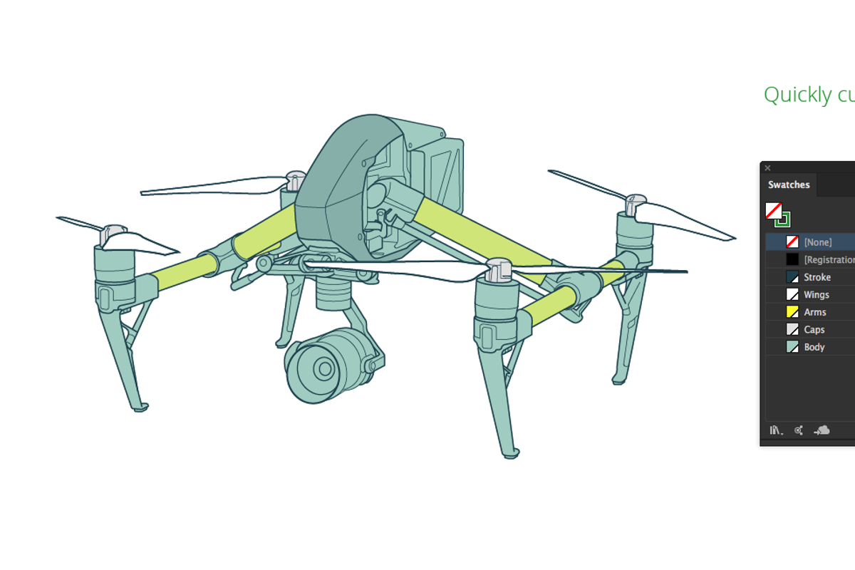 Inspire Vector Drone Illustration, an Object Graphic by Stypeface (Photo 2 of 3)