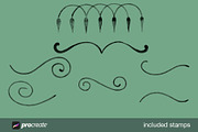 Ornamental Watercolor Stamps, a Brush Add-On by Relic Images (Thumbnail 6 of 7)