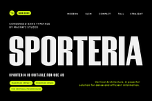 Sporteria - Modern Sans Display Font