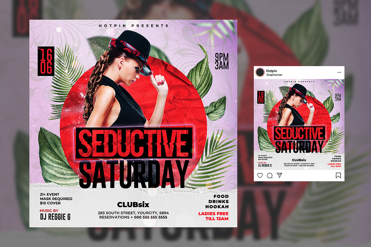 Night Club Flyer Template, a Flyer Template by Hotpin (Photo 2 of 2)