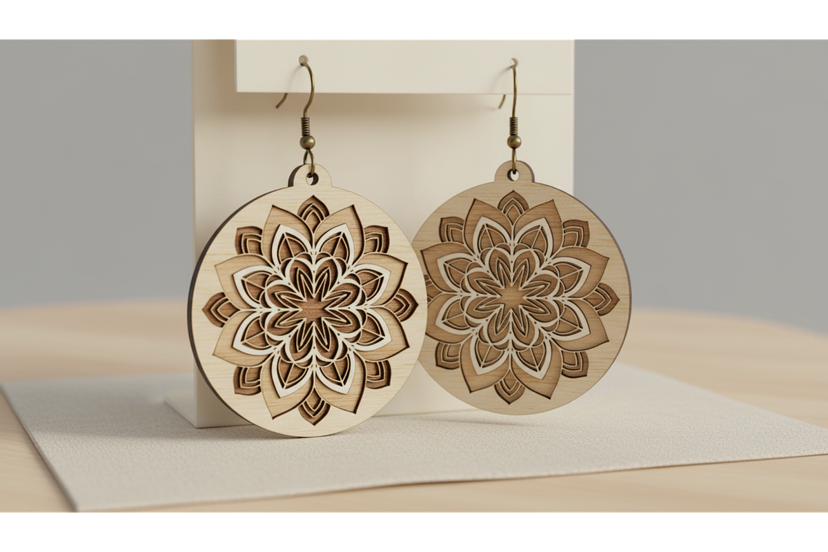Garden Bloom Earring Set, a Graphic by hafijul (Photo 6 of 11)