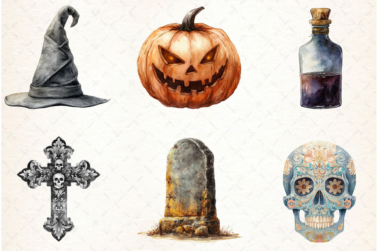 Vintage Gothic Halloween Elements, a Graphic by Libby Wishes (Photo 5 of 5)