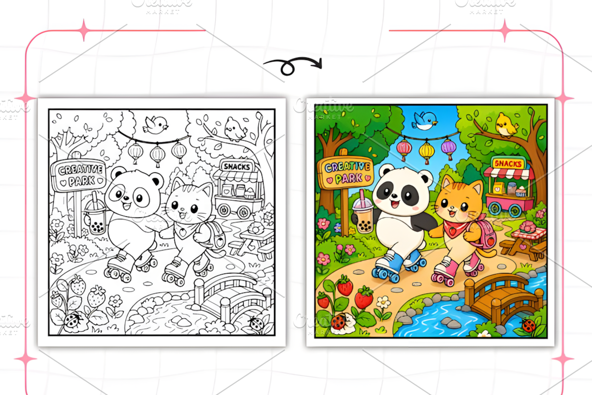 Bold and Easy Cozy Sunday Coloring, a Decorative Illustration by Design Station (Photo 7 of 8)