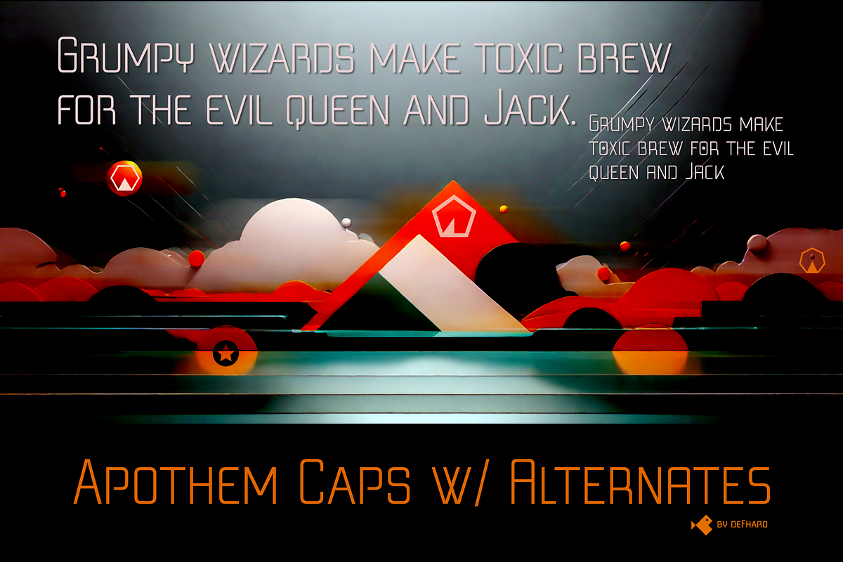 Apothem Capitals -04 fonts, a Sans Serif Font by deFharo (Photo 9 of 9)