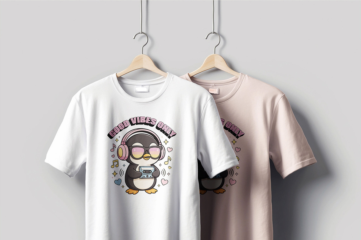 Good Vibes Only T shirt design, a Stationery Template by MightyDesign (Photo 2 of 6)
