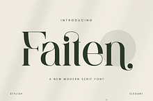 Faiten - Modern Serif Font