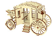Carriage - Laser Cut File, an Object Graphic by VectorPainter (Thumbnail 7 of 10)
