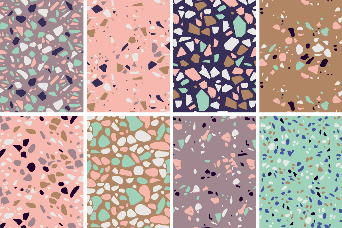 Terrazzo Seamless Patterns, a Pattern Graphic by Pulpixel Design (Photo 9 of 14)