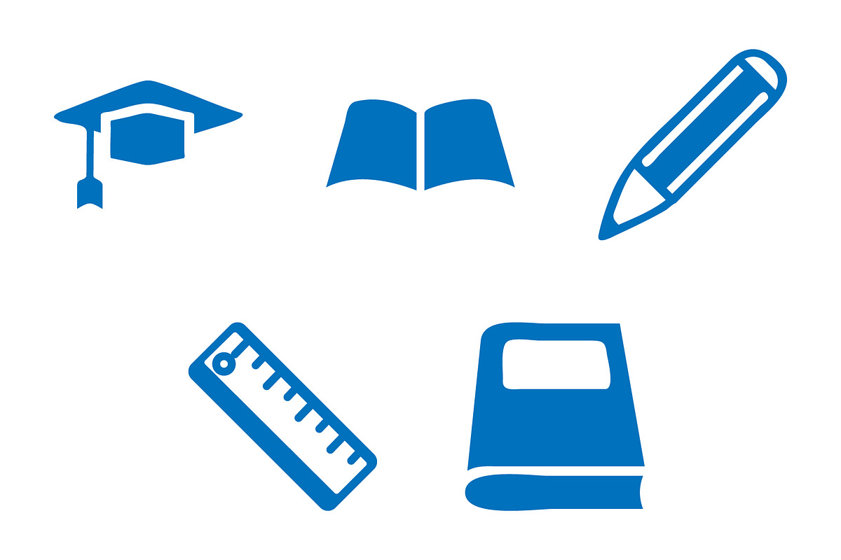 Education icon design template, a Solid Icon by Sumberpangan (Photo 2 of 3)