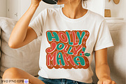 Holly Jolly Mama SVG, a Seasonal Illustration by mh_arif (Thumbnail 2 of 4)