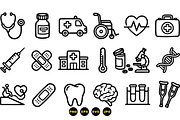 Medical Icon Vector Pack, an Illustration by designvectx (Thumbnail 3 of 3)