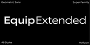 EquipExtended, a Sans Serif Font by Hoftype (Thumbnail 1 of 15)