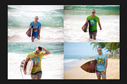 Surfers T-Shirt Mock-Up Set, a Shirt Mockup by Freeman Studio (Thumbnail 7 of 16)