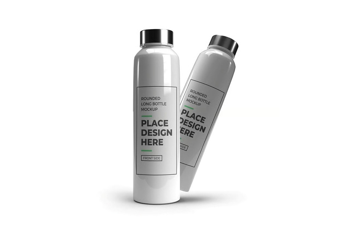 Long Bottle Tumbler Mockup Template, a Household Mockup by DesignRushMarket (Photo 5 of 11)