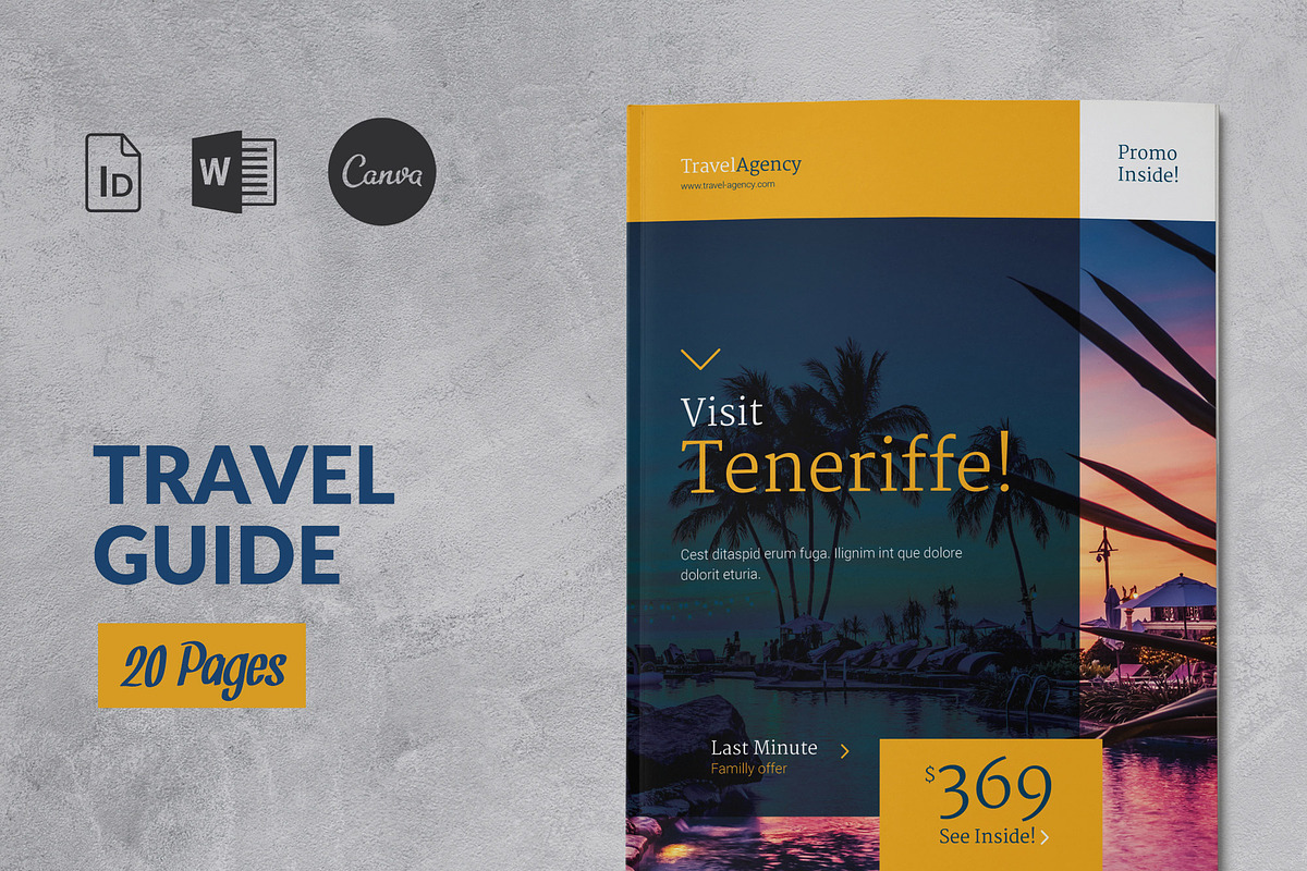 Travel Brochure Template, a Brochure Template by Sabin (Photo 1 of 7)