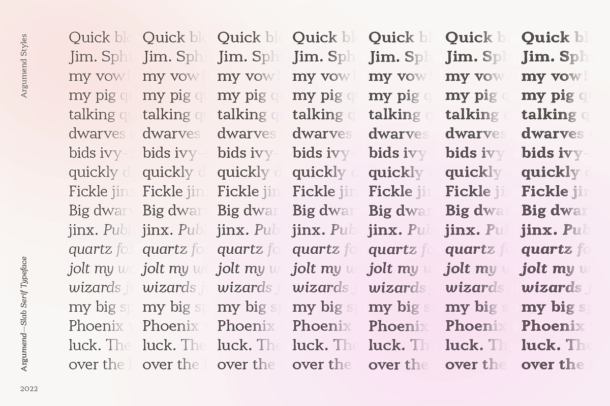 Argumend | A Humanistic Slab Serif, a Slab Serif Font by Ayca Atalay (Photo 7 of 8)