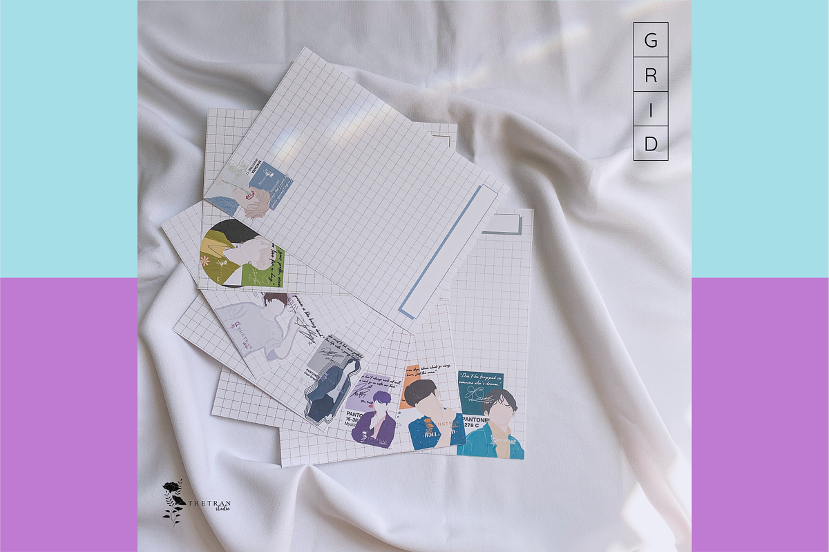 BTS Kit Card And Notepad Digital, a Stationery Template by The Tran Studio (Photo 4 of 4)