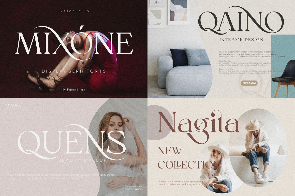 UNIQUE Serif Font Bundle, a Serif Font by Penatic Studio (Photo 6 of 13)