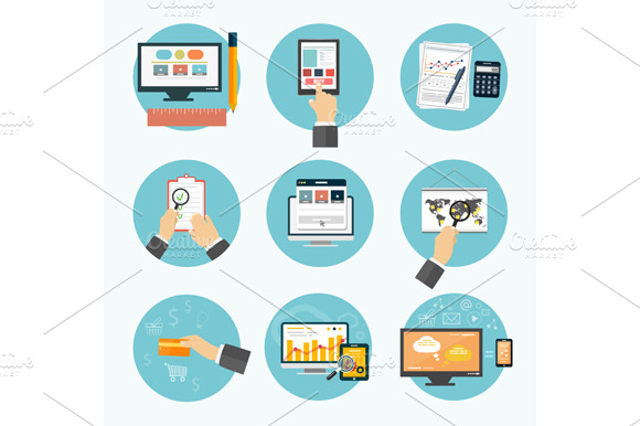 Set Business Office And Marketing