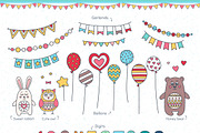 Happy Birthday! Clip Art Set, a Decorative Illustration by Fairy dreams (Thumbnail 2 of 9)
