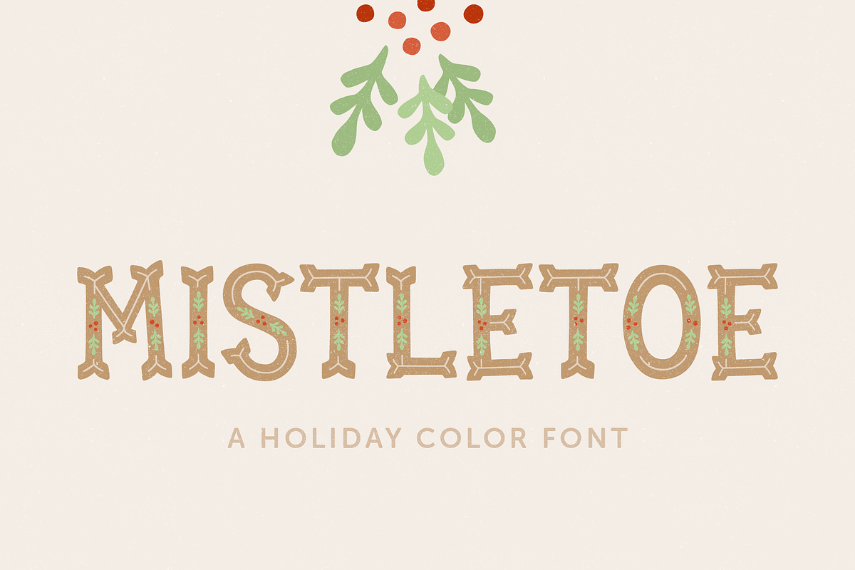 Mistletoe Color Font