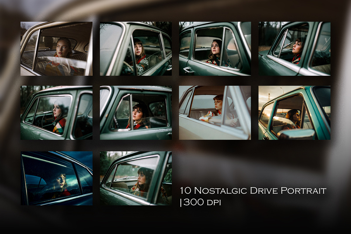 Nostalgic Drive Portrait, a Person Illustration by StockVerse Creative (Photo 1 of 11)