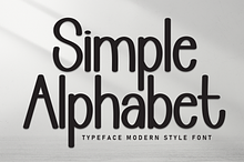Simple Alphabet | Script Font
