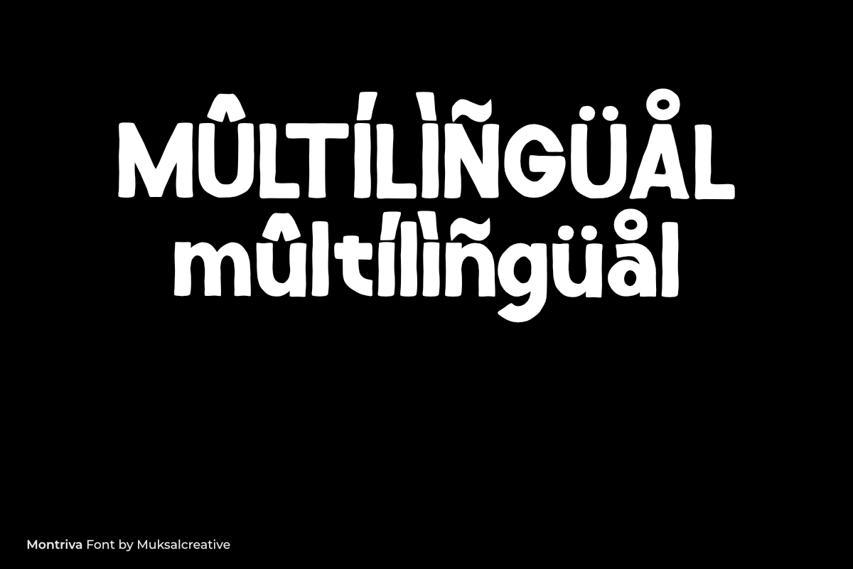 Montriva is a bold modern typeface, a Sans Serif Font by Muksal Creative (Photo 10 of 10)
