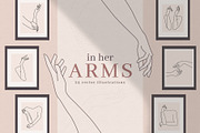 In Her Arms | Feminine Hands & Arms, an Illustration by amber&ink (Thumbnail 1 of 7)
