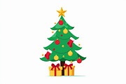 Cute Cartoon Xmas Trees, an Illustration by balal (Thumbnail 4 of 11)