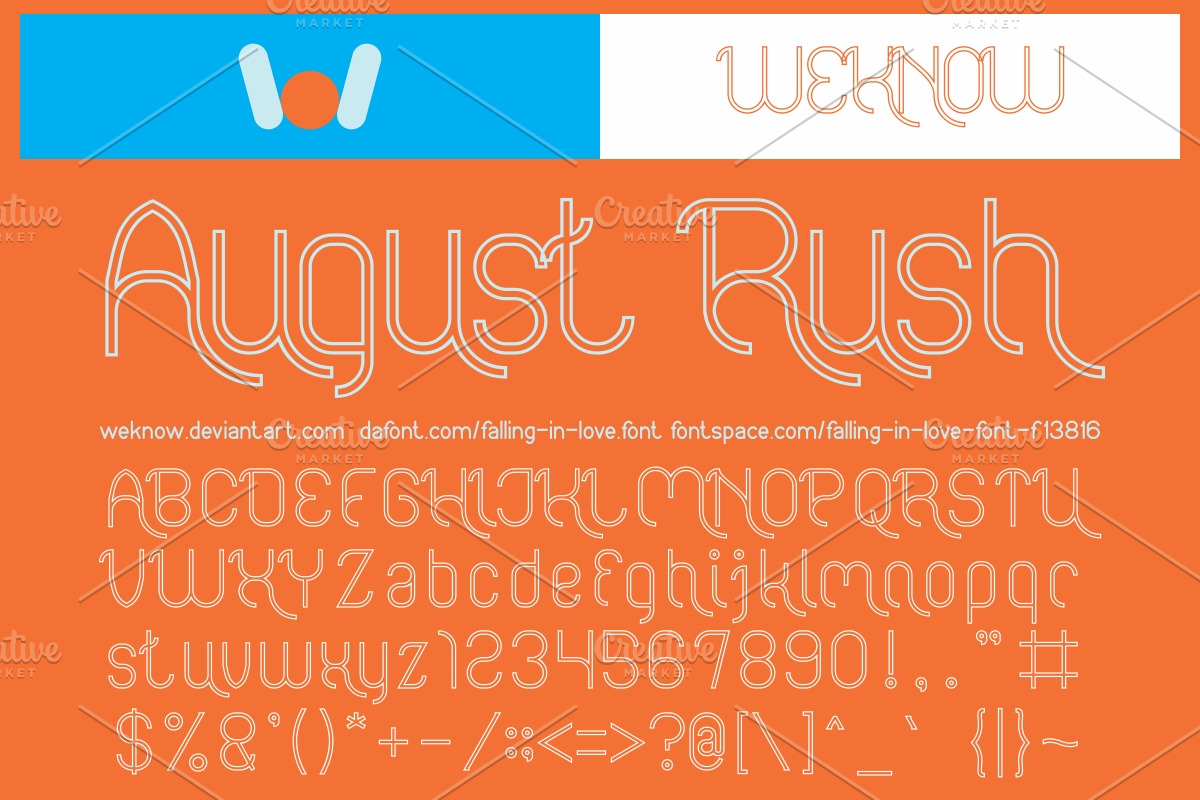 falling in love font preview 5