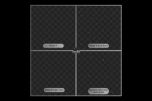 White Sparkle Star PNG Overlays