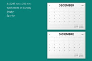 2027 Monthly Planner (MP050-2-27-L), a Stationery Template by mikhailmorosin (Thumbnail 4 of 8)